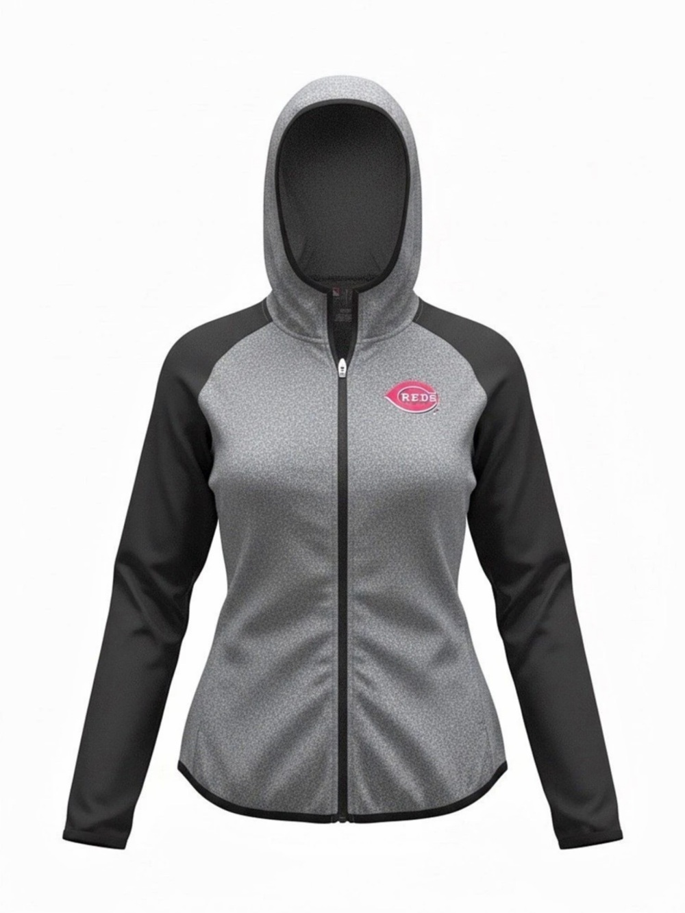 Women’s Gray Cincinnati Reds TX3 Warm Zip Up by Genuine Merchandise Size Medium